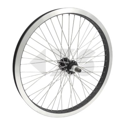 Τροχός BMX Οπίσθιος - 14mm - 48 Ακτίνες (Ασημί Στεφάνι)