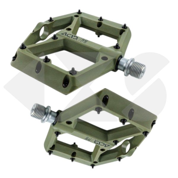 Πετάλια ACID Flat C1-IB - 92394 Sealed Bearings Olive Green 9/16&#039;&#039;