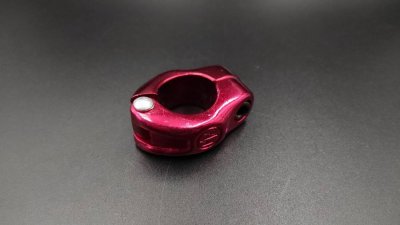 NOS &Sigma;&phi;&iota;&chi;&tau;&eta;&rho;ά&kappa;&iota; &Nu;&tau;ί&zeta;&alpha;&sigmaf; 'Mongoose/Dia Compe' STYLE MX 90s Hinges Seat Clamp 25.4mm Old/Mid School Bmx Red Ano