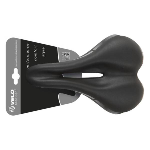 Σέλα VELO WIDE CHANNEL D2 250 x 168mm Black